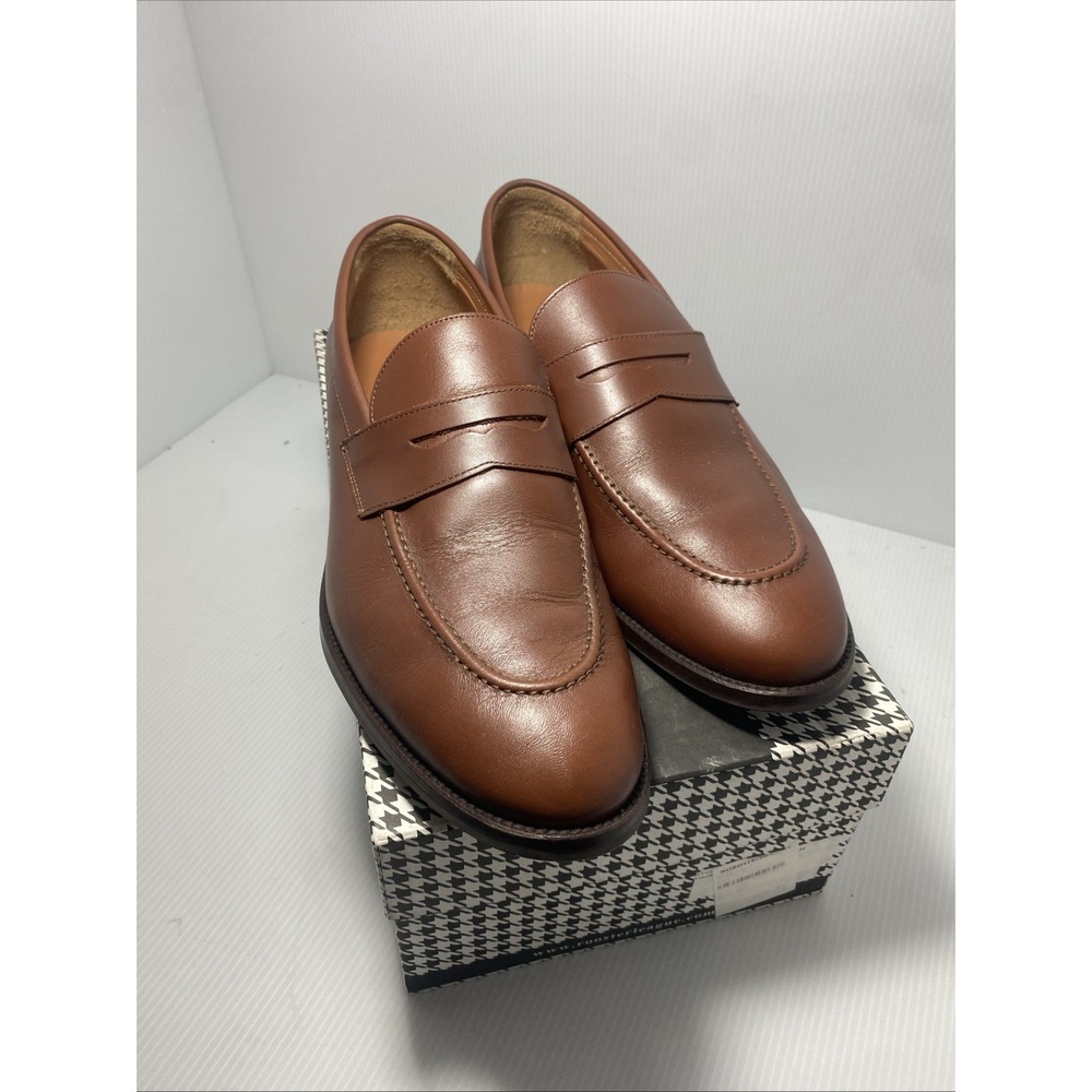 Rooster League Men's Penny Loafers Sz44 Brown Museum —012